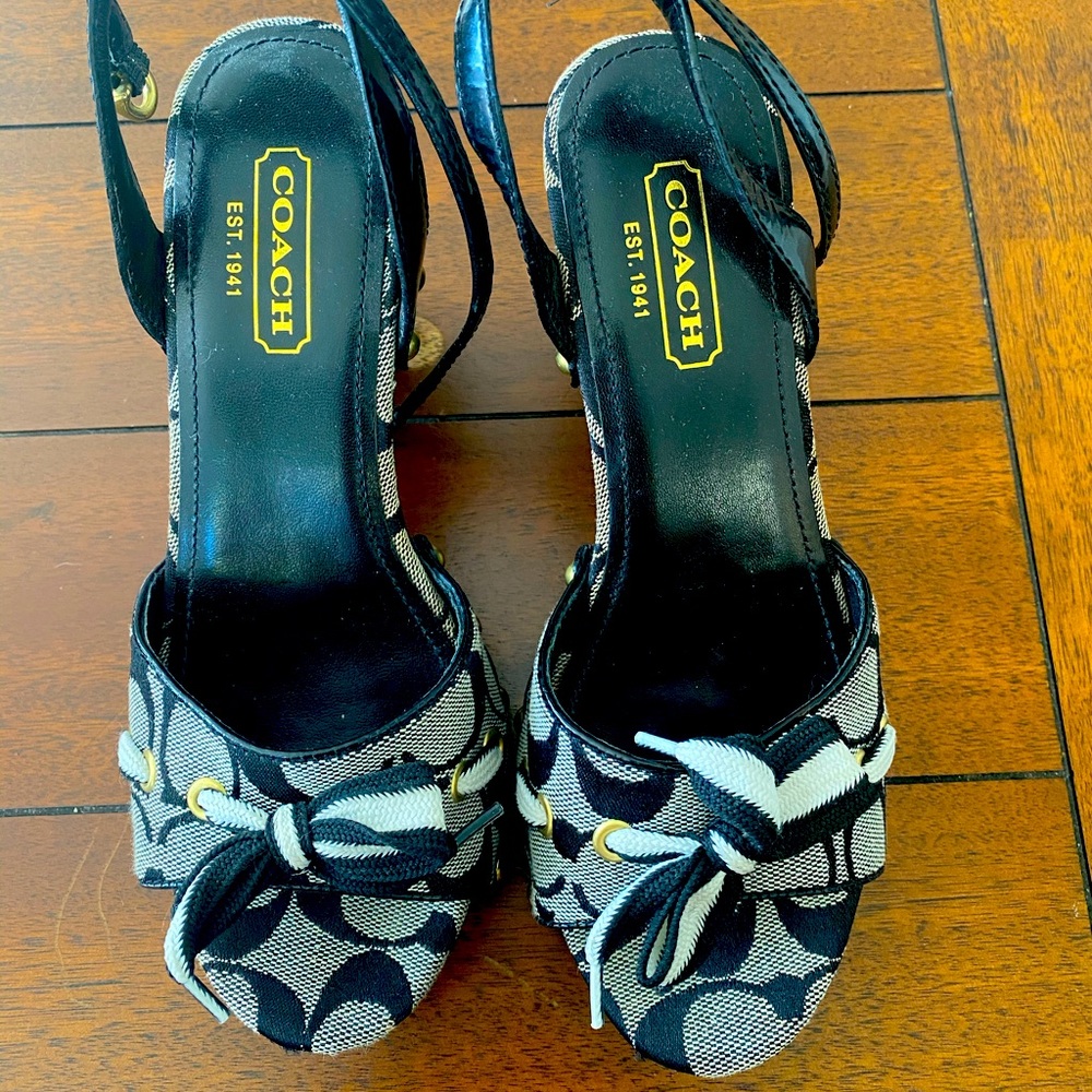 Coach Wedges- New With Tags- Size 6